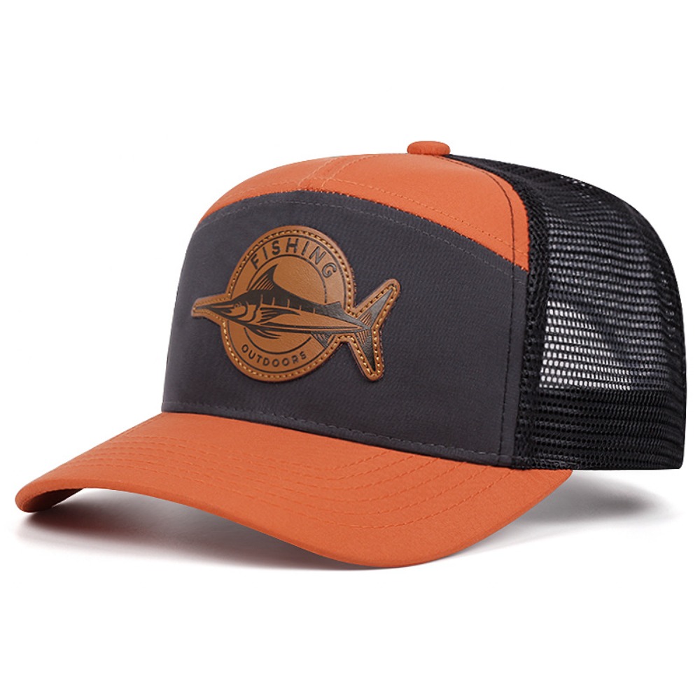 Trucker Cap Mesh - Fashion Shark Pattern Fishing Cap Adjustable