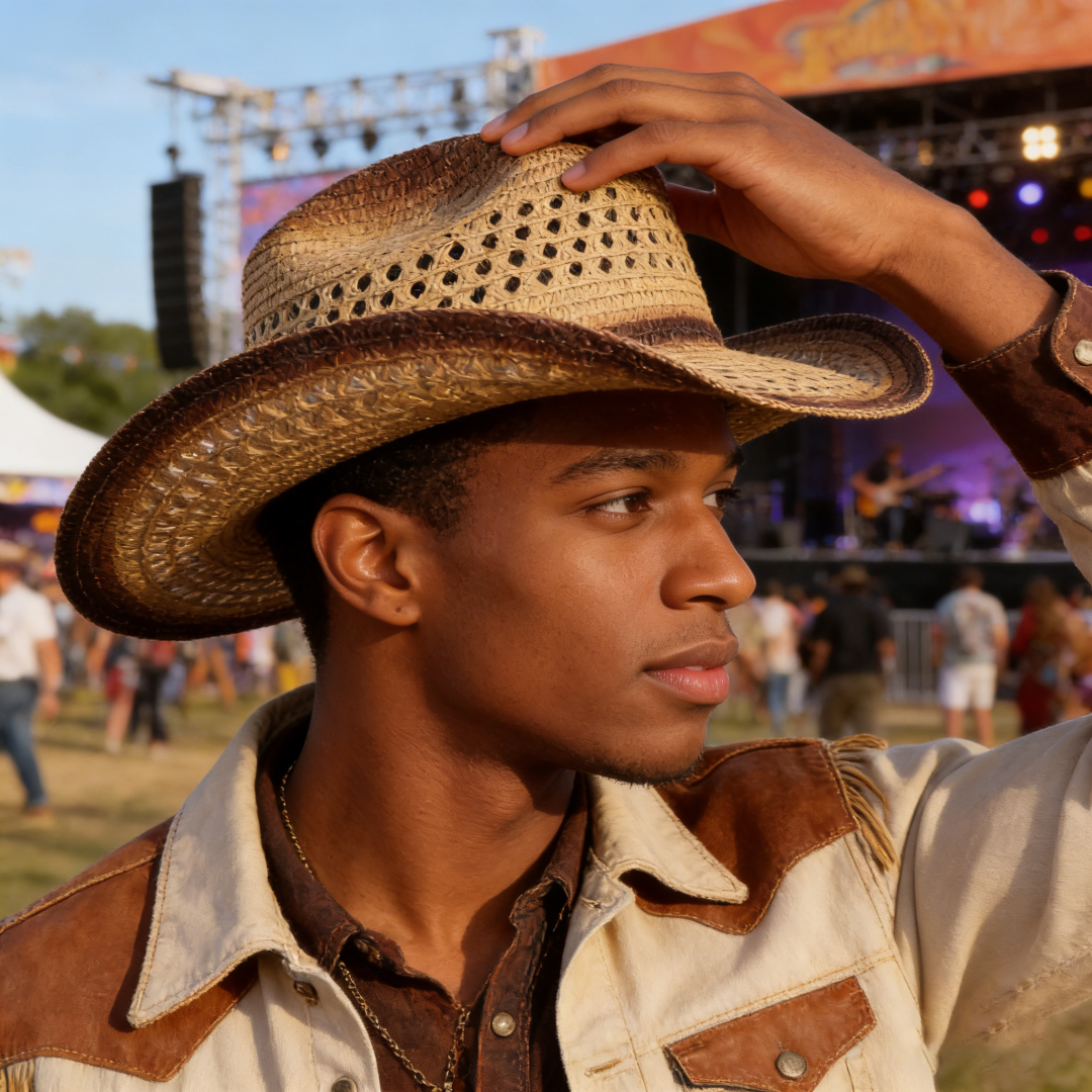 1PC Straw Western Cowboy Hat H - Cowboy Hat Straw recension och pris