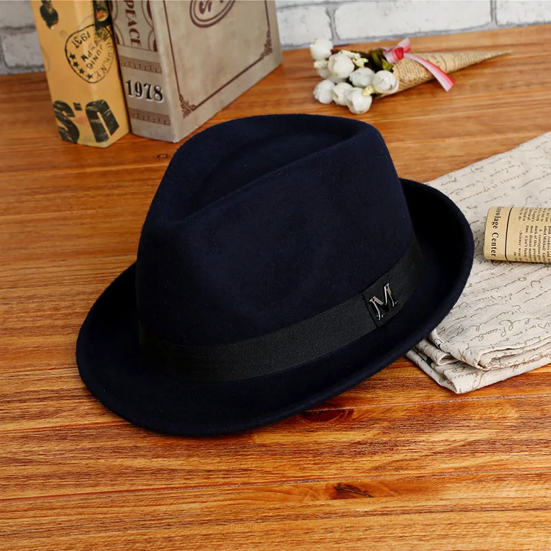 2025 Men Winter Thick Warm Fel - Fedora Hat Wool recension och pris