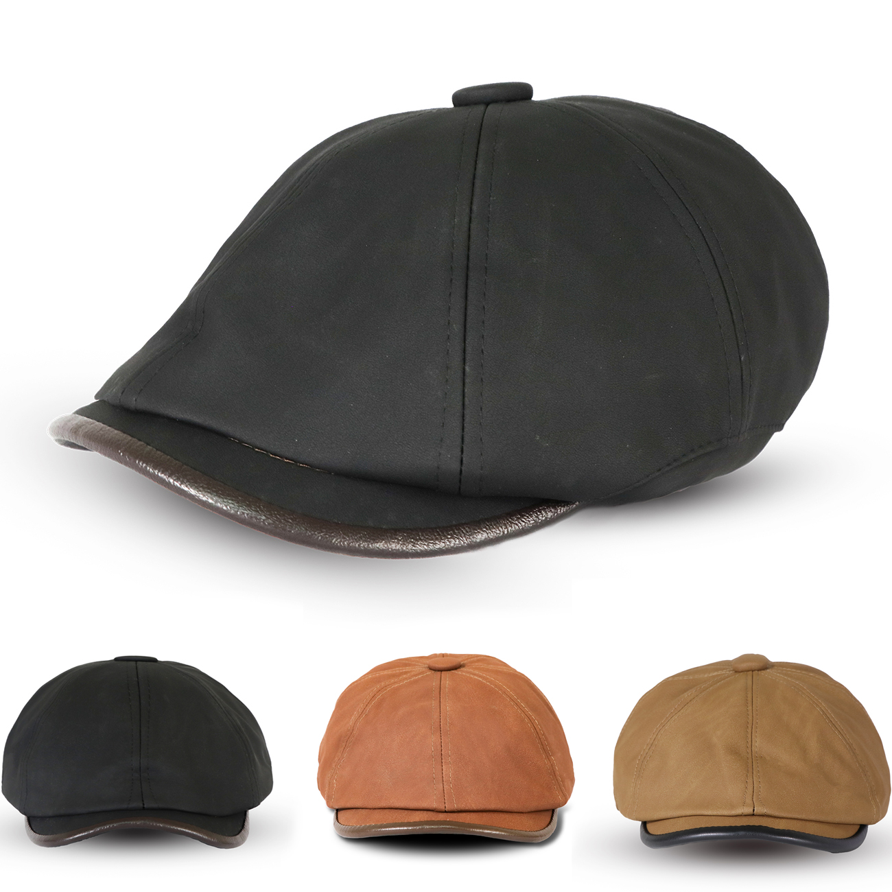 Men's Octagonal Newsboy Hat Wa - Newsboy Cap Ivy recension och pris