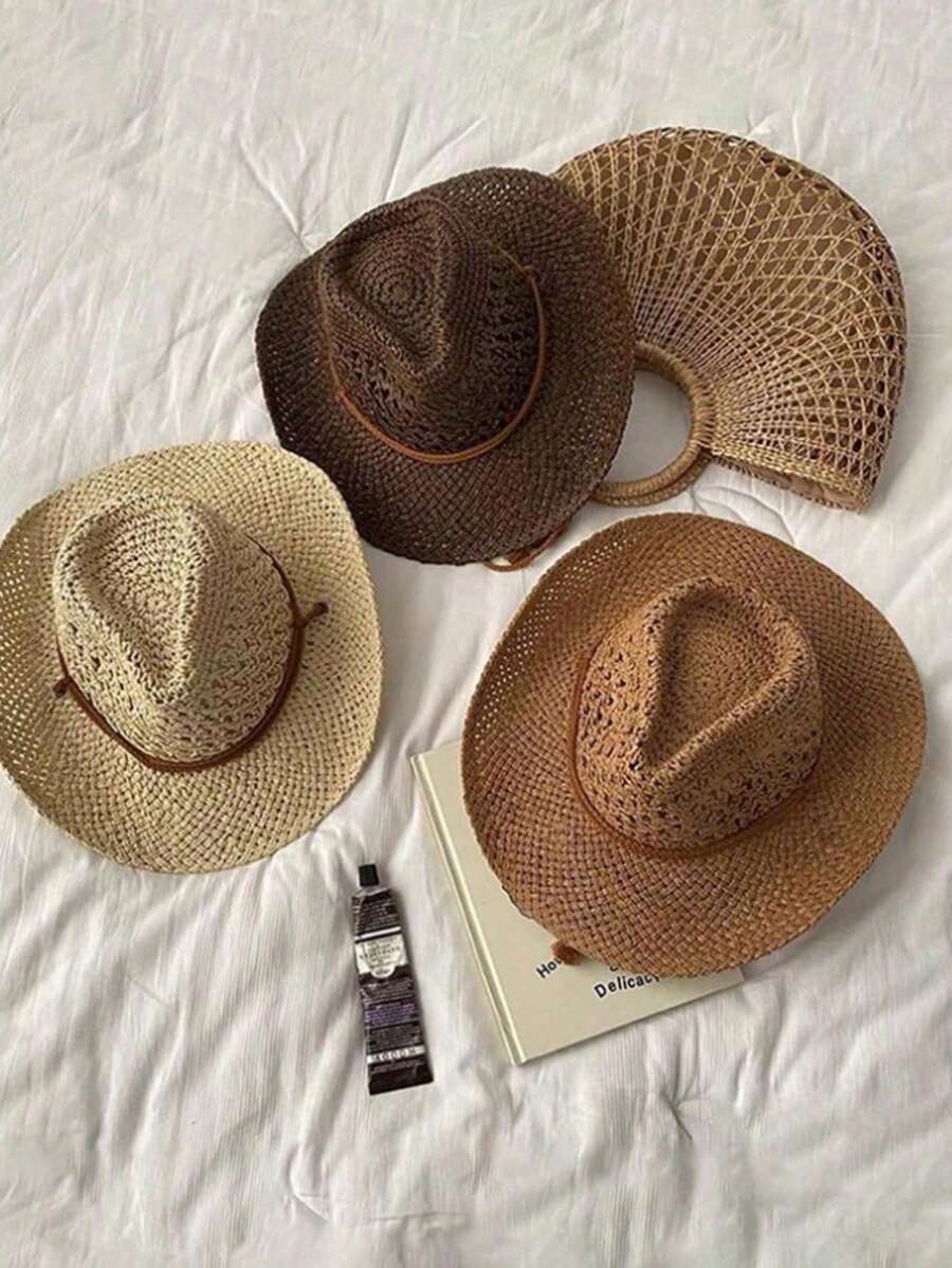 Bohemian Hollow Straw Hat Summ - Cowboy Hat Straw recension och pris