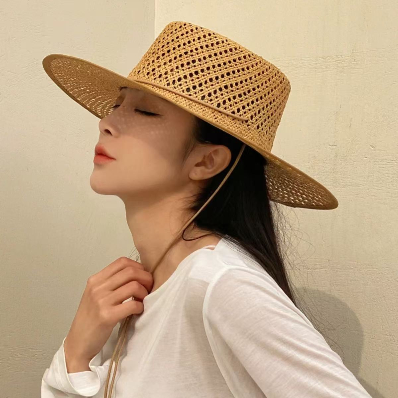 New Hand Woven Hollow Circular - Cowboy Hat Straw recension och pris