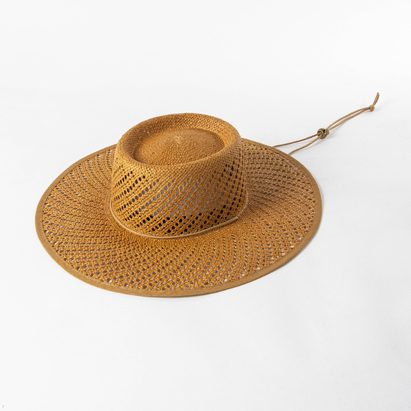 New Hand Woven Hollow Circular - Cowboy Hat Straw recension och pris