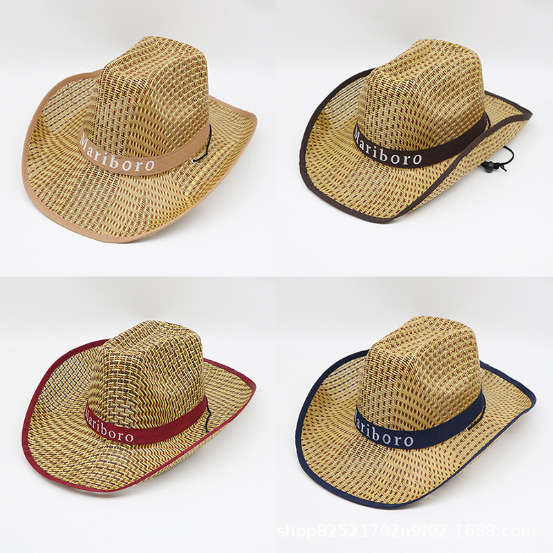Men Retro Western Cowboy Summe - Cowboy Hat Straw recension och pris