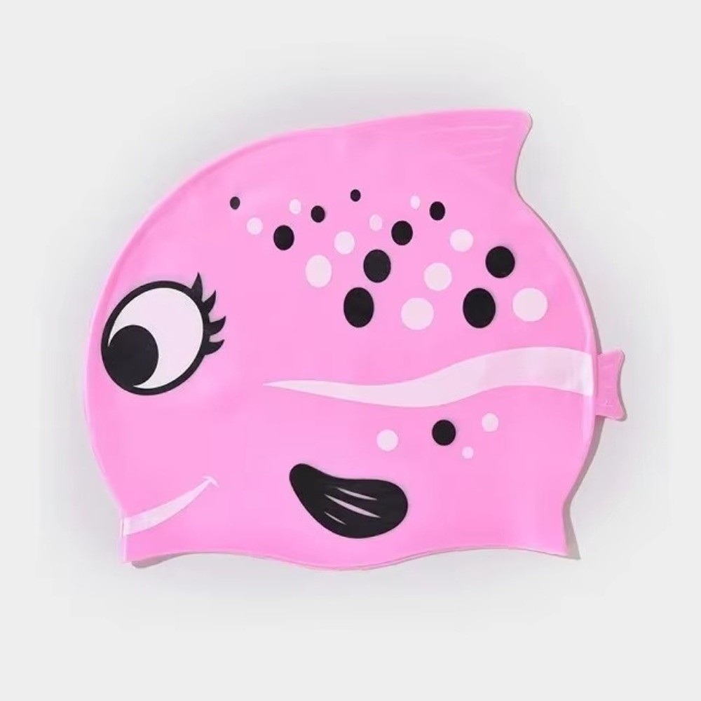 Cute Elastic Children's Swimmi - Swim Hat Silicone recension och pris