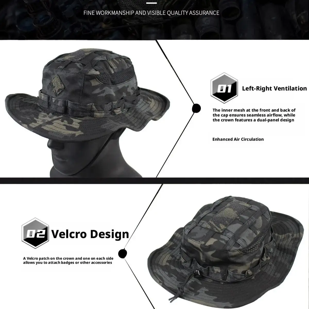 Milspec Tactical Boonie Hat, M - Boonie Hat Tactical recension och pris