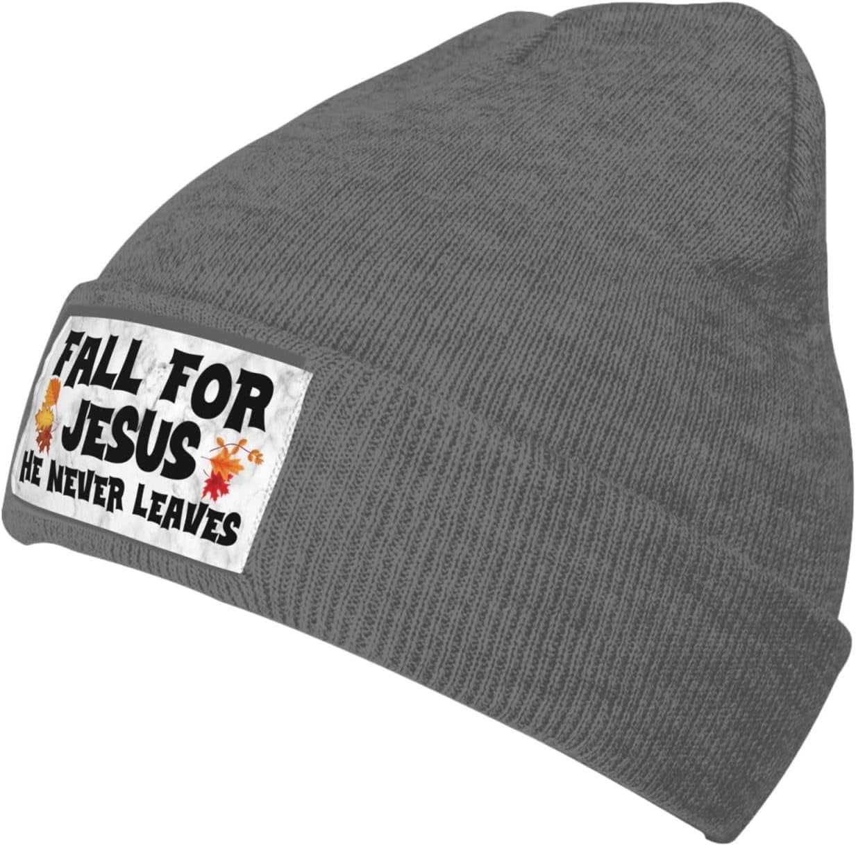 Fall For Jesus He Never Leaves - Beanie Cuffed Knit recension och pris
