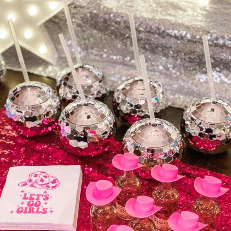 Disco Ball Cups Cowboy hat Dis - Cowboy Hat Straw recension och pris
