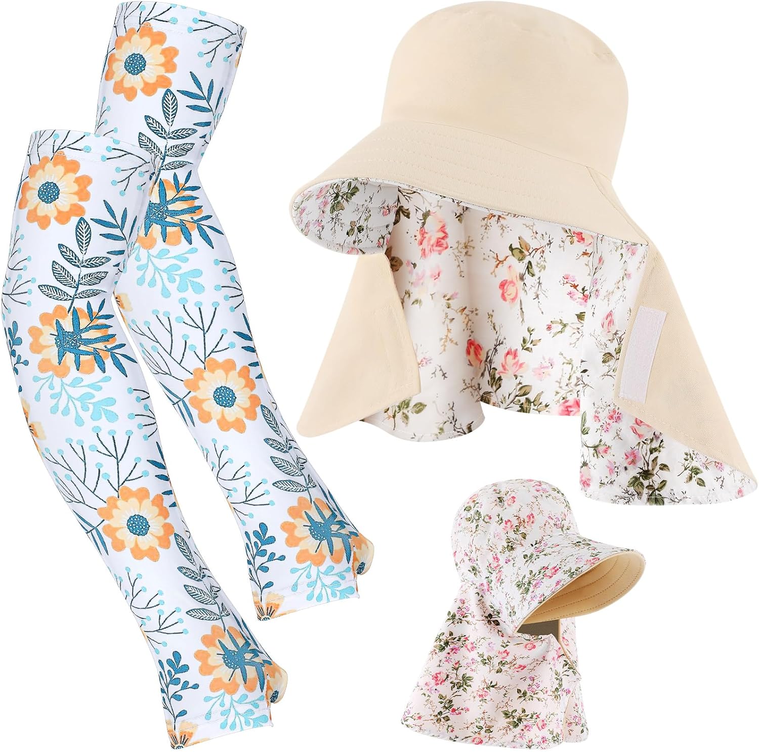 2 Pcs Floral Garden Hat for Wo - Visor Sun Hat recension och pris