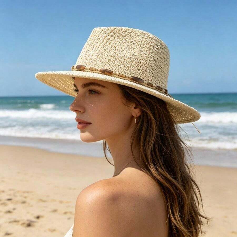 Wide Brim Straw Hat For Women  - Sun Hat Wide Brim recension och pris
