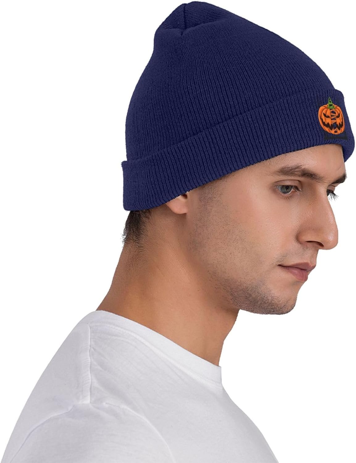 Scary Halloween Pumpkins with  - Beanie Cuffed Knit recension och pris