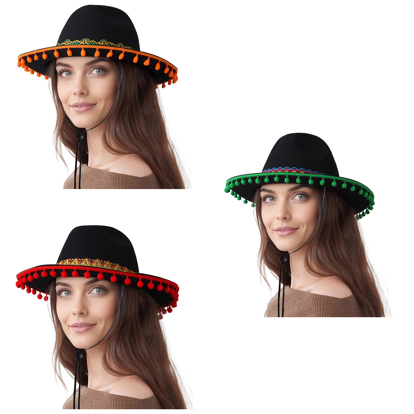 Carnival Party Mexican Hat Wid - Sun Hat Wide Brim recension och pris