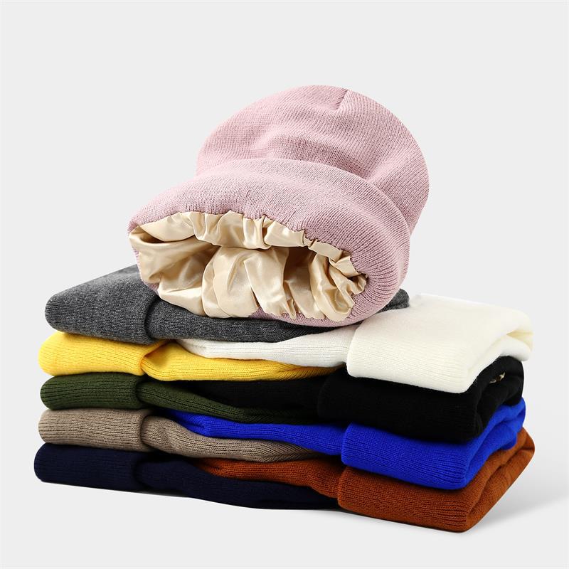 Unisex Satin Lined Anti Static - Beanie Cuffed Knit recension och pris