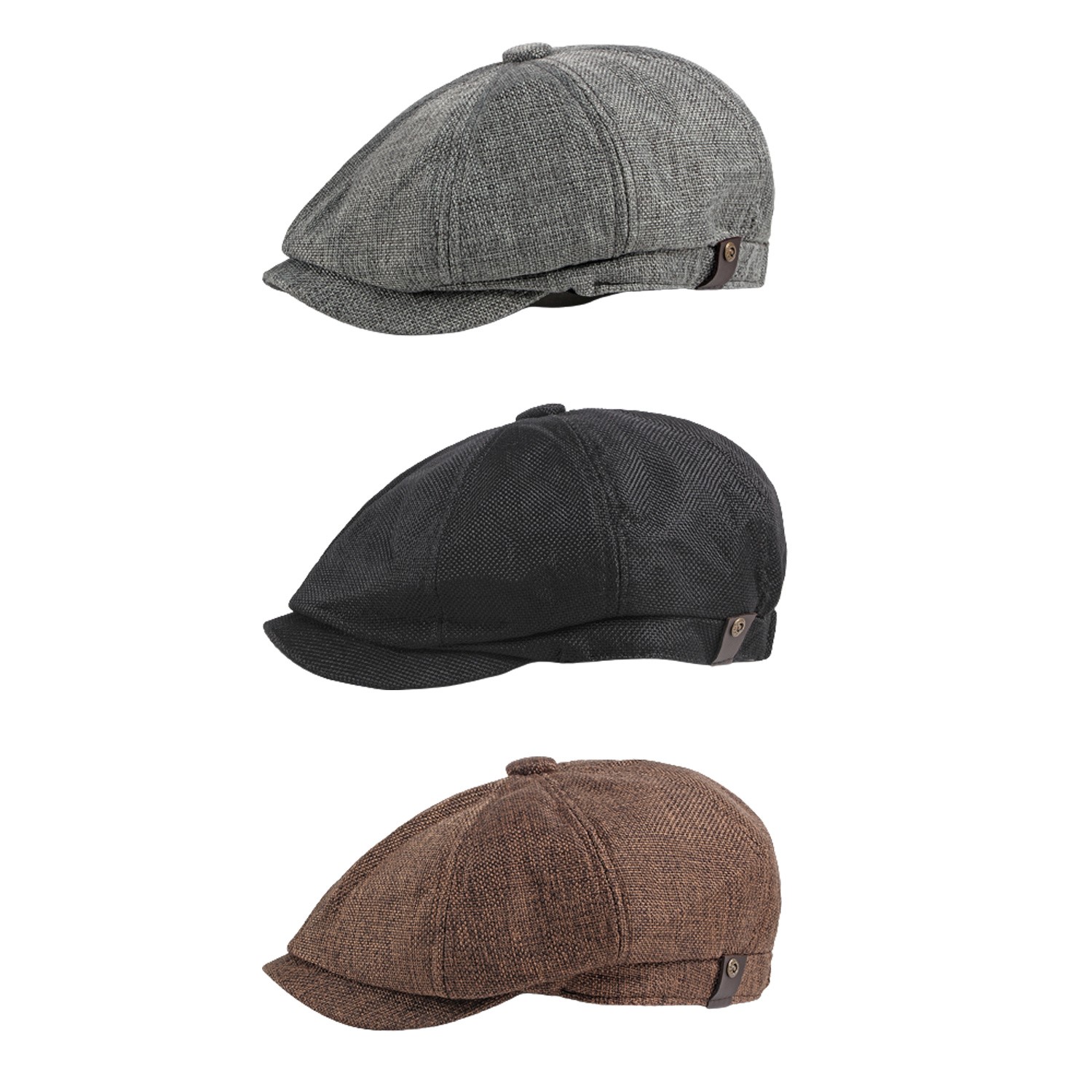 Men Classic 8 Panel Newsboy Ga - Newsboy Cap Ivy recension och pris