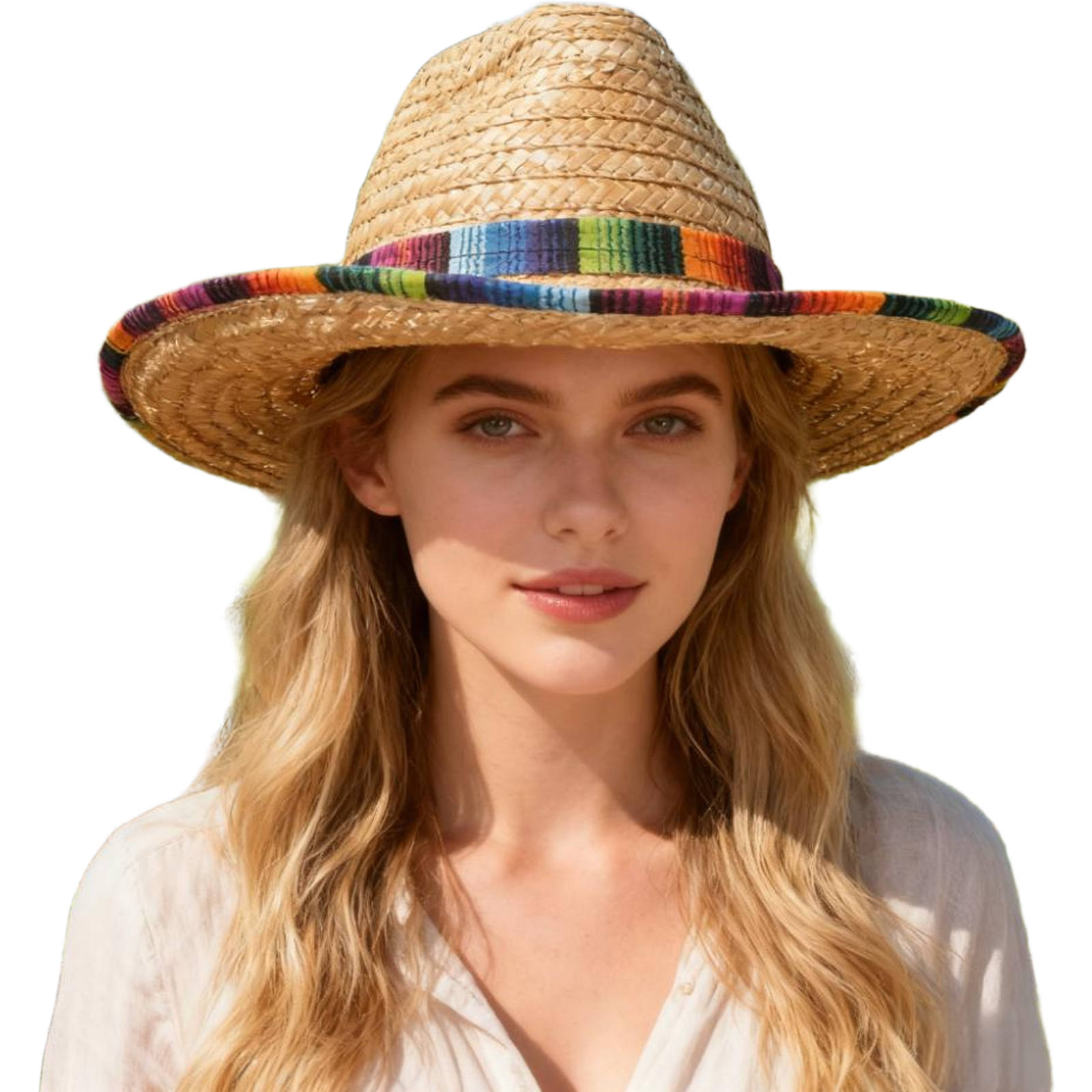 Mexican Straw Hat Carnival Wid - Sun Hat Wide Brim recension och pris