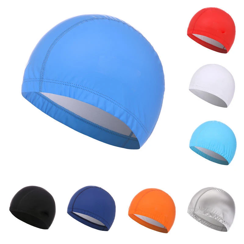 PU Coated Swimming Cap Unisex  - Swim Hat Silicone recension och pris