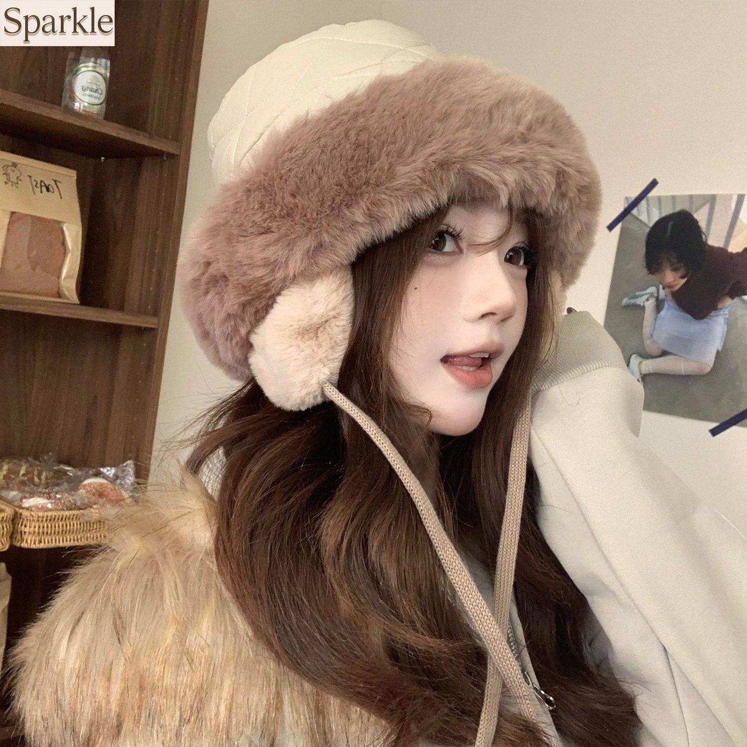 Women's Winter Quilted Faux Fu - Trapper Hat Ear Flap recension och pris