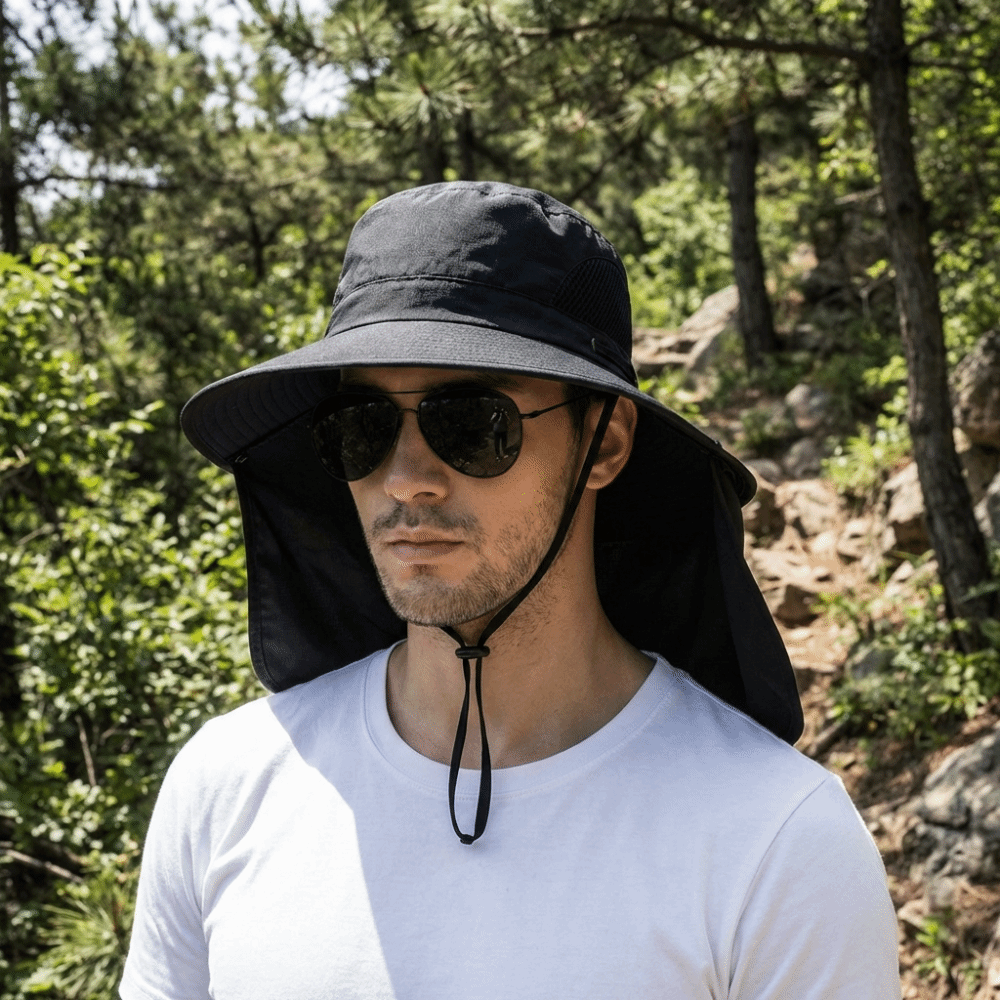 Removable Cloth Men Sun Hat Bi - Visor Sun Hat recension och pris