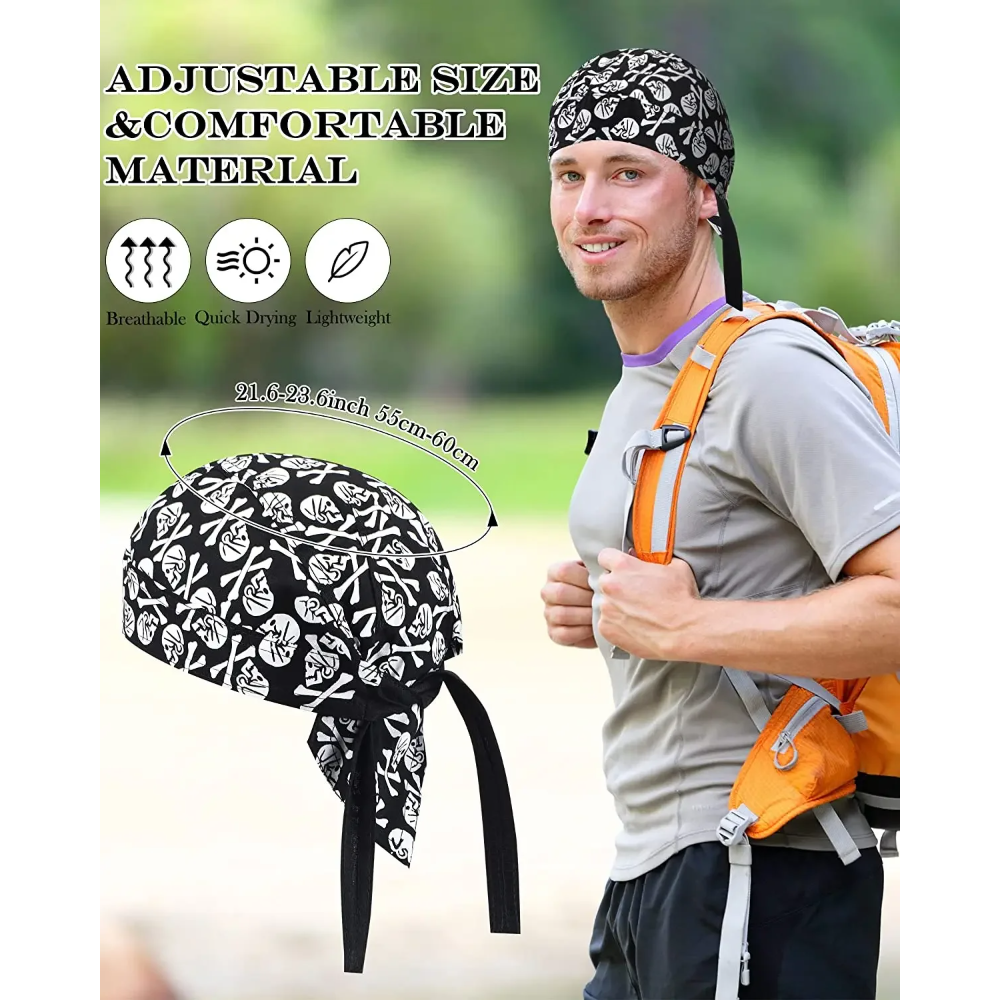 1pc Cycling Skull Pirate Cap H - Skull Cap Helmet Liner recension och pris