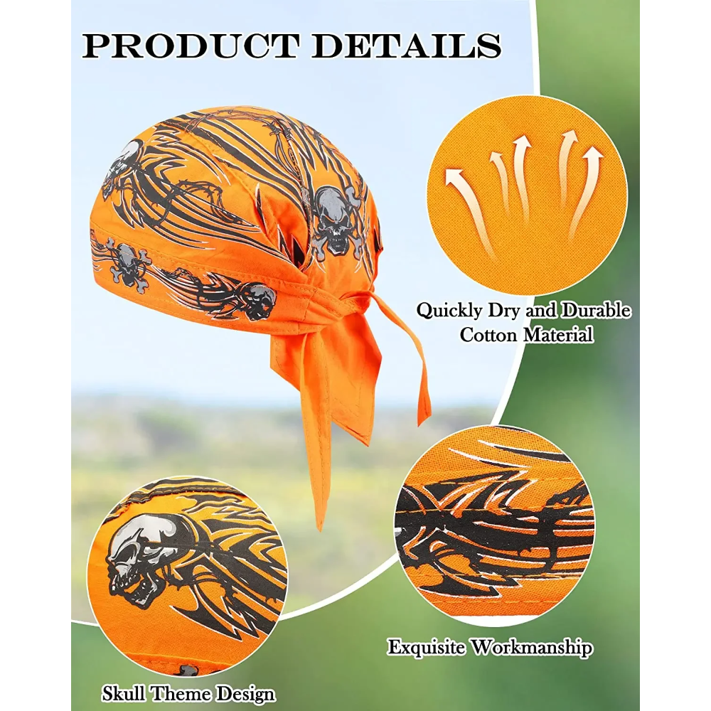1pc Cycling Skull Pirate Cap H - Skull Cap Helmet Liner recension och pris