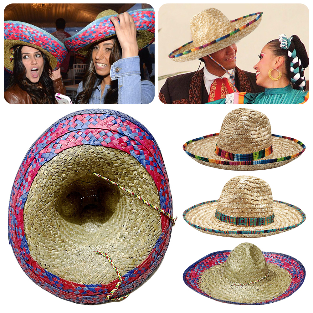 Mexican Sombrero Hat Straw Wea - Sun Hat Wide Brim recension och pris