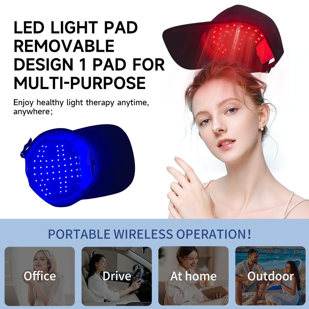 660nm&850nm Red Light Therapy  - Snapback Hat Flat recension och pris