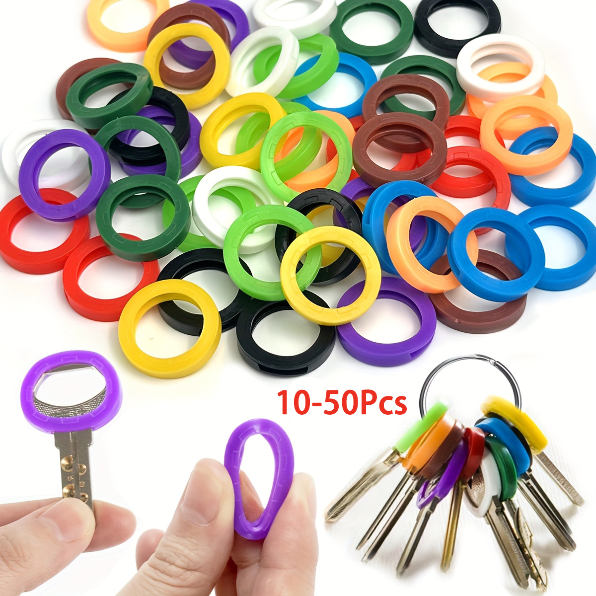10-50Pcs Key Cap Covers Durabl - Snapback Hat Flat recension och pris